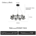 Copper Ring Pendant Lamp for Modern Luxury Living Room, Bedroom, Restaurant, Bar & Home Decor.