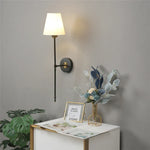 Flared White Wall Sconce Lamp for Bedroom, Bathroom & Mirror Lighting