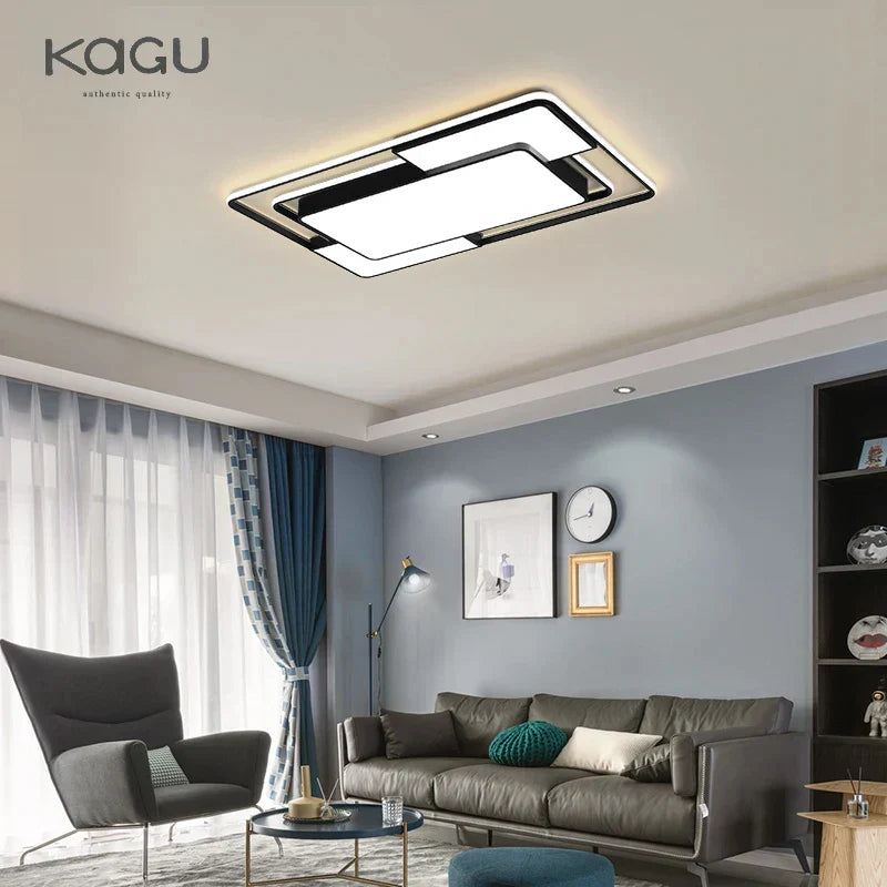 Modern Black Chandelier Ceiling Lamp for Living Room Bedroom Dining Room