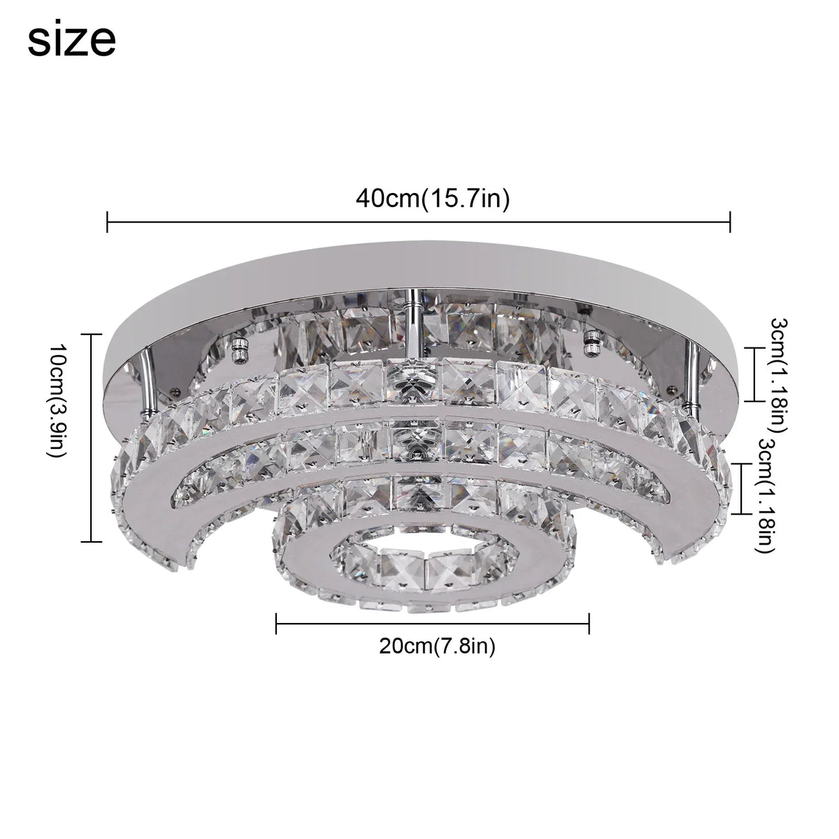 Crystal LED Sun Moon Chandelier Pendant Light for Living Dining Bedroom