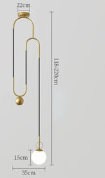 Modern LED E14 Pendant Chandelier for Dining Living Room Creative Black Gold Lighting Fixtures