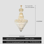 Modern Crystal Loft Chandelier for Luxury Attic Living Room
