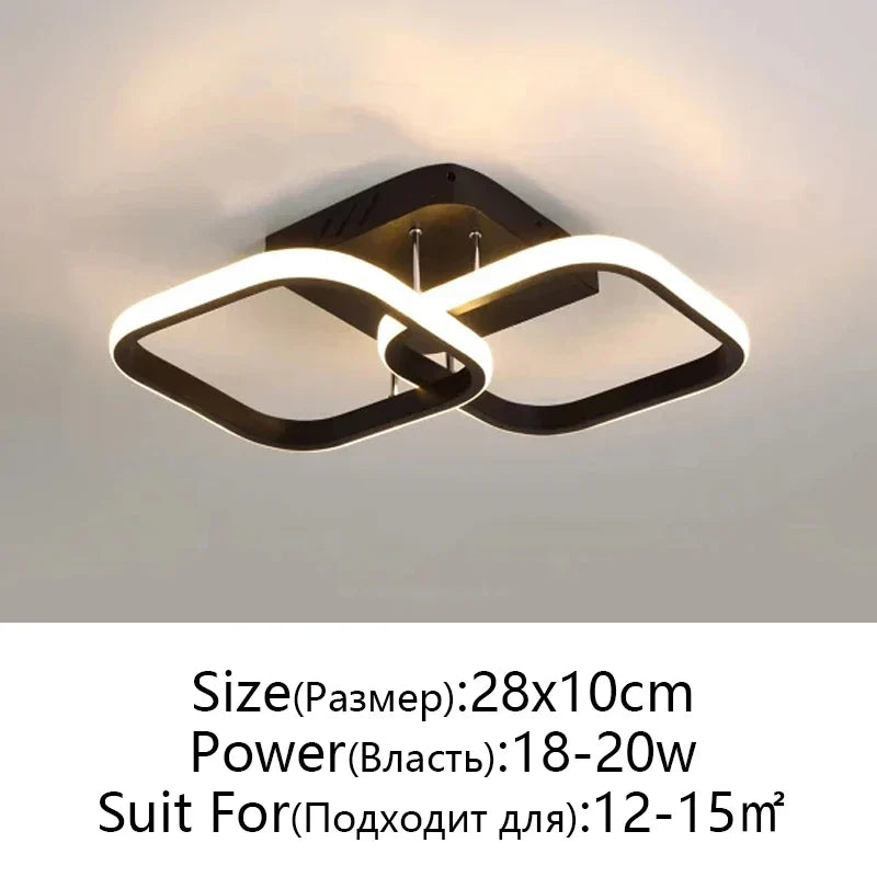 LED Ceiling Lamp for Modern Spaces - Minimalist Indoor Lighting