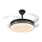 Modern LED Ceiling Fan with Retractable Blades and Remote Control