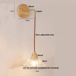 Clear Glass LED Wall Light with Pull Chain Switch