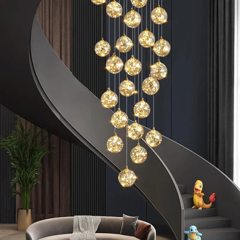 Nordic Stair Chandelier Living Dining Pendant Ceiling Light Indoor Lighting