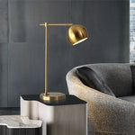 Gold Vintage Industrial Desk Lamp LED Nightstand Light