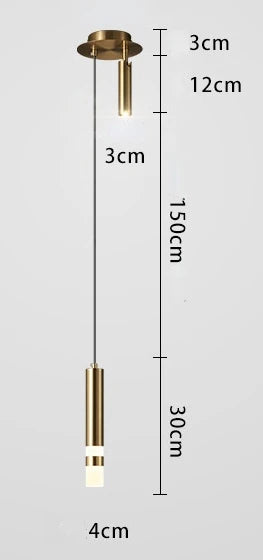 Rotatable Spotlight Pendant Lamp for Modern Bedroom, Living Room, and Kitchen Lighting