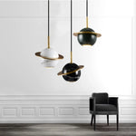 Nordic Golden Spherical LED Pendant Lamp for Modern Home Decor