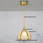 Crystal Glass LED Pendant Light Fixture for Kitchen Dining Room Bar Luxury Art Decor