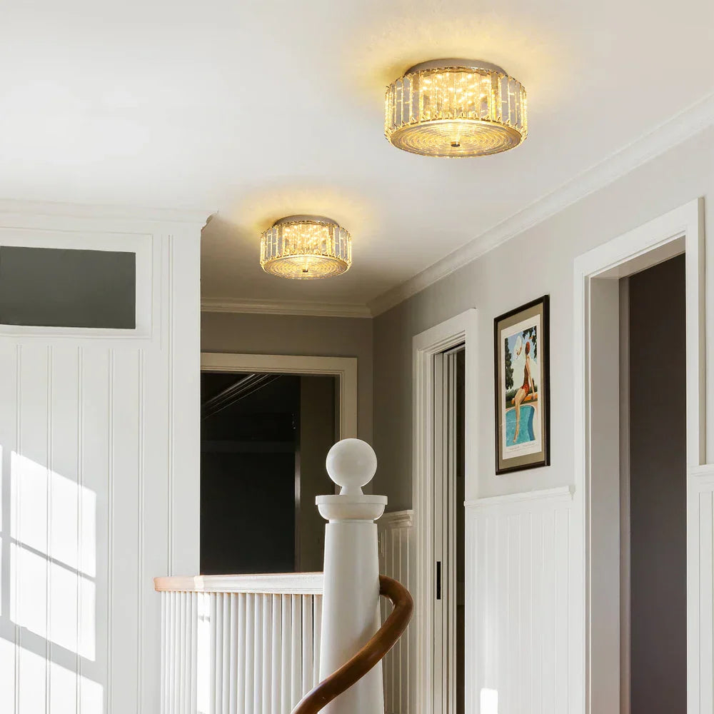 Crystal LED Ceiling Chandelier Light Circle Design Indoor Lighting