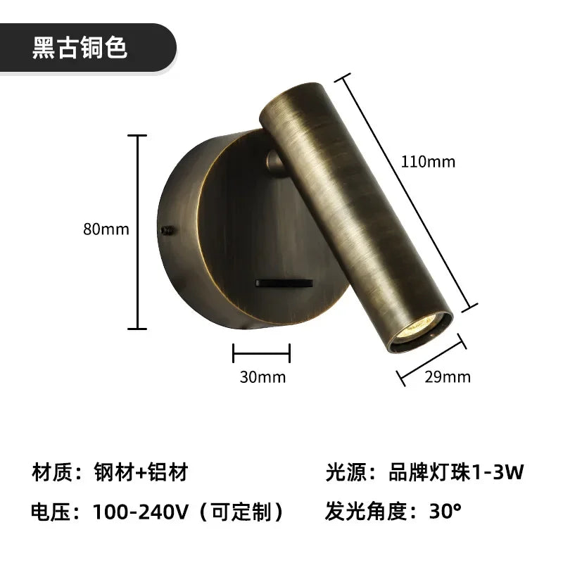 Warm White LED Wall Sconce Light for Bed Headboard Decoration