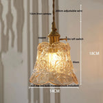 Afralia™ Clear Glass Copper Pendant Lights Adjustable Modern Wire Nordic Vanity Light