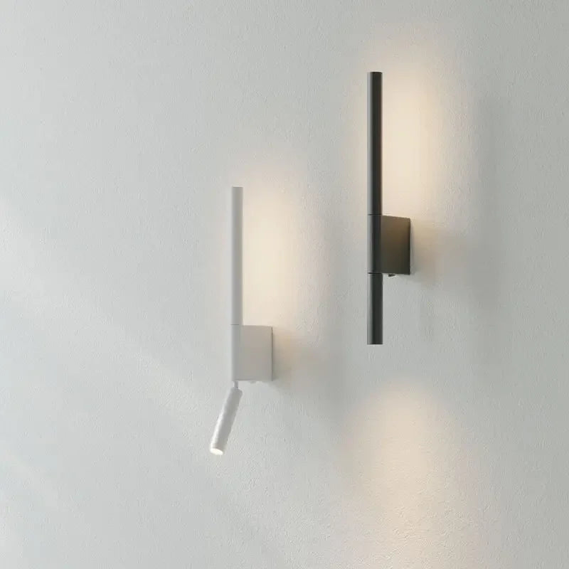 Rotatable LED Wall Mount Bedside Reading Lamp - Modern Minimalist Sconce Light