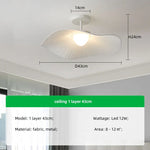 Fabric LED Pendant Chandelier: Modern Nordic Lighting for Dining Room, Bar, Home Decor