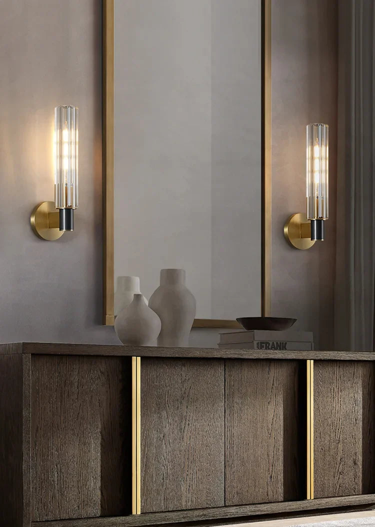 Luxury Copper Moon Wall Light - Decorative LED Wall Lamp for Home Bedroom