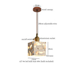 Terrazzo LED Pendant Light - Modern Nordic Home Decor for Bedroom and Living Room