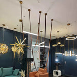 Modern Leather Belt Pendant Lights for Living Room Chandelier