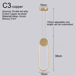 Nordic LED Pendant Light Fixture for Indoor Lighting in Living Room, Kitchen, Dining