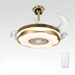 Smart Motor LED Ceiling Fan Light Chandelier with Remote Control