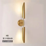 Golden Inclined Tube Wall Lamp for Modern Luxury Decor in Living Room