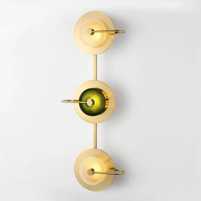 Modern Nordic Glass Wall Lamp LED Sconces Living Bedroom Lighting Fixture
