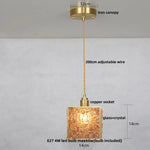 Afralia™ Crystal Glass LED Pendant Lamp: Modern Nordic Style Hanging Light Fixture for Home Decor