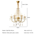Crystal LED Chandelier Living Room Luxury Lighting E14 Pendant Lamparas