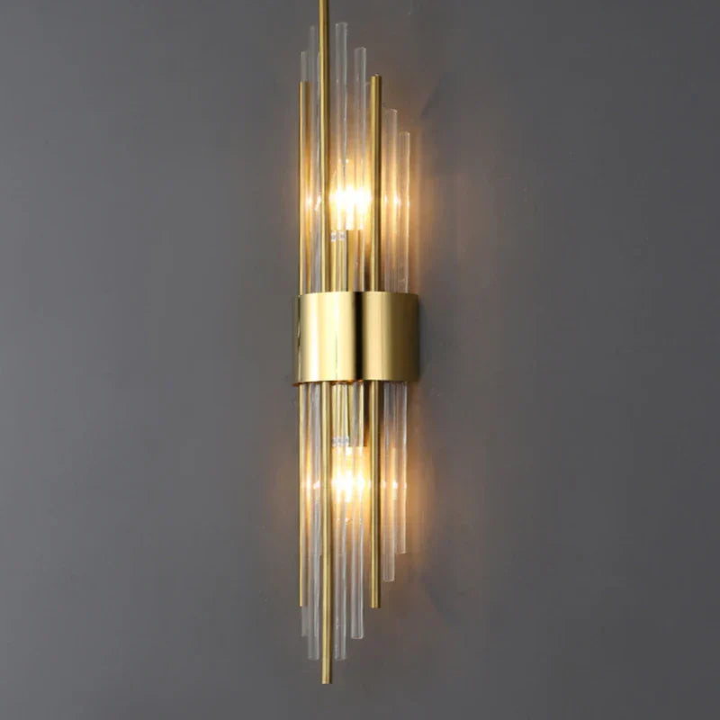 Crystal Copper Wall Lights: Postmodern Luxe Bedroom & Living Room Lighting