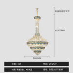 Crystal Chandelier for High-End Designer Duplex Living Room