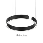 Rose Gold C-Shaped Pendant Light for Luxury Home Dining Room Hall