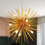 Gold LED Chandelier Pendant Light for Modern Kitchen Island Living Room