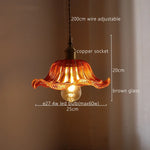 Green Stripe Glass Pendant Lamp Fixture for Home Decor & Kitchen Lighting