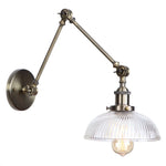 Vintage Loft Glass Swing Arm Wall Lamps