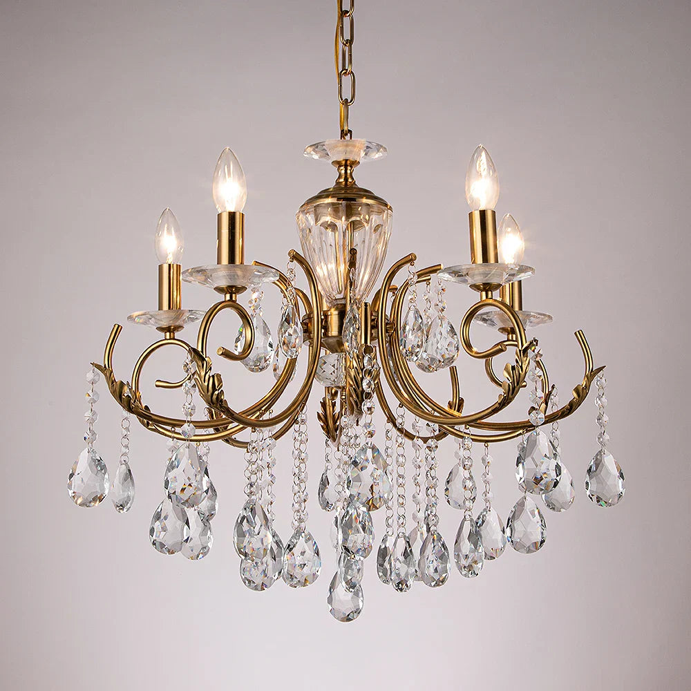 Crystal Chandelier Gold Chrom Nordic LED Luxury Lighting
