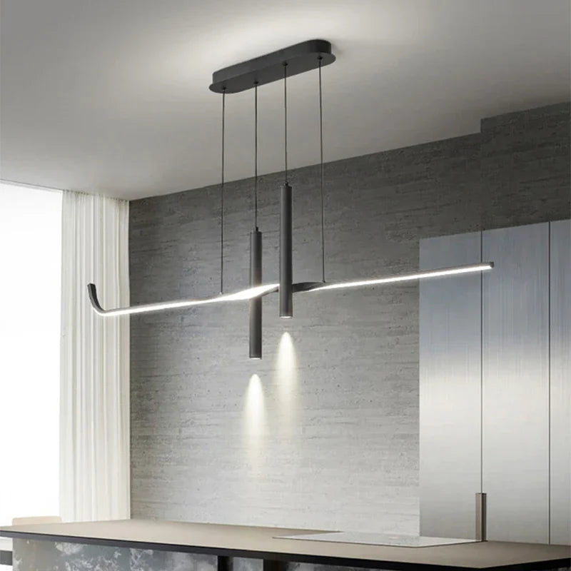 Modern LED Dining Room Chandelier for Minimalist Dining Tables and Bars