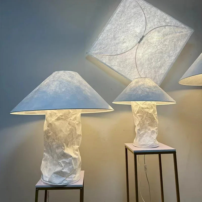 Nordic Wabi Sabi Dupont Paper LED Floor Lamp for Home Decor