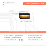 LED Pillar Top Courtyard Light - Waterproof Outdoor Street Fence Cap Post Light