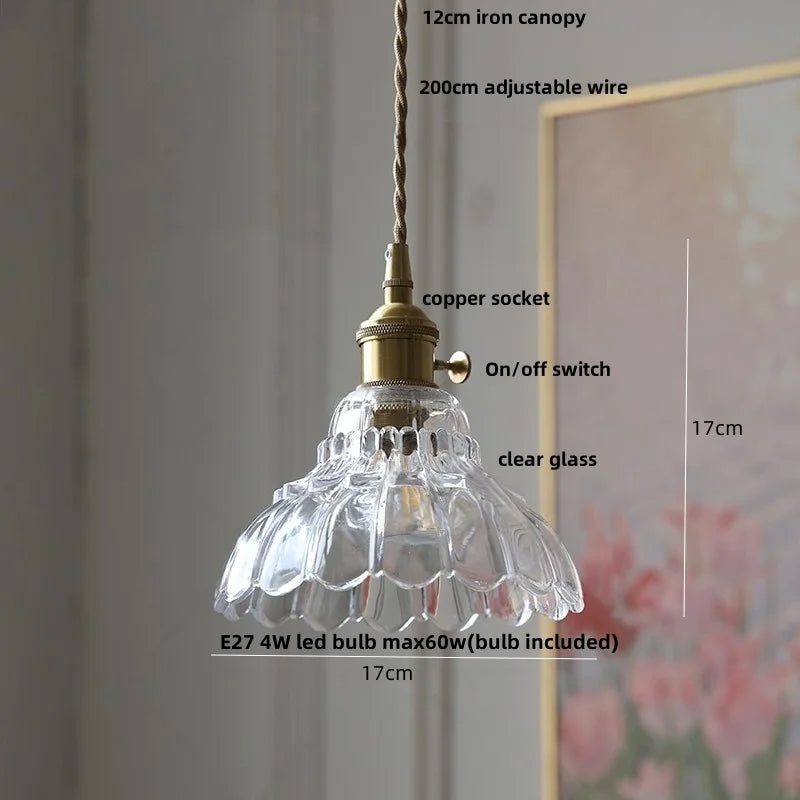 Wicker Glass LED Pendant Light - Modern Adjustable Fixture for Restaurant & Coffee Bar