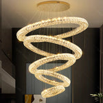 Luxury Crystal Chandelier Pendant Light for Living Room, Staircase & Ceiling.