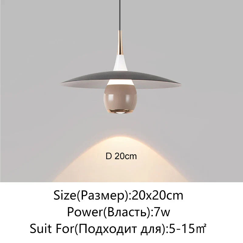 Saucer LED Pendant Lamp for Home Decor and Dining, Designer UFO Light