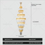 Crystal Staircase Chandelier: Luxurious European Style for Villa Living