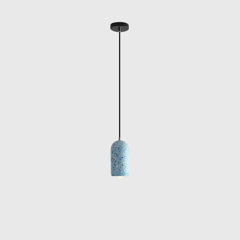 Terrazzo LED Pendant Lamp: Nordic Modern Style for Home, Bar, and Cafe Lighting.