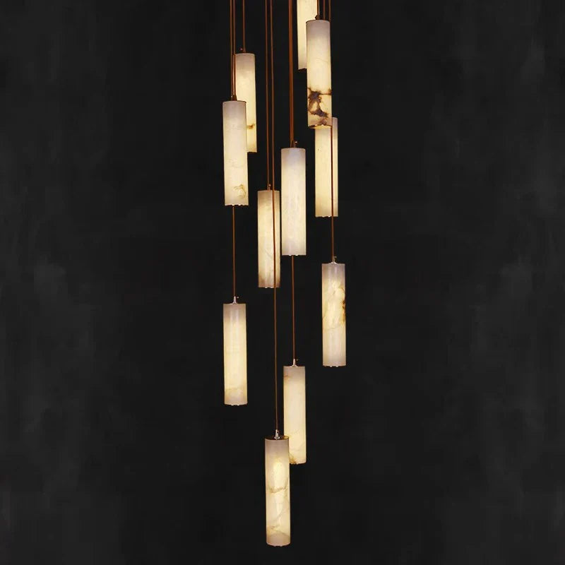 Stylish LED Pendant Chandeliers for Living Room Staircase Indoor Lighting