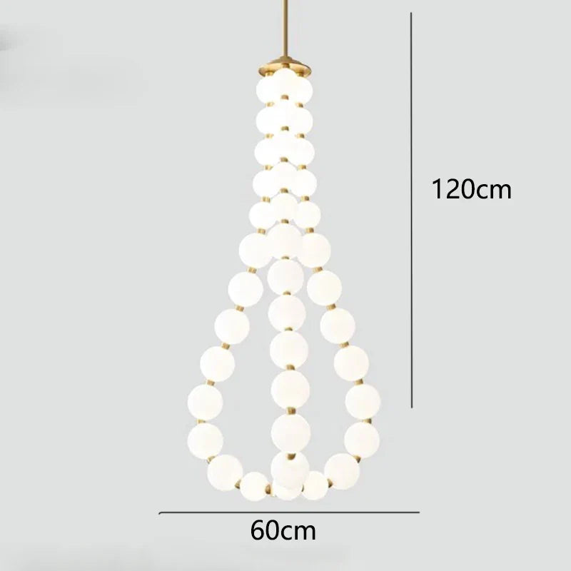 Nordic Home Stair Chandelier Living Dining Pendant Ceiling Indoor Lighting