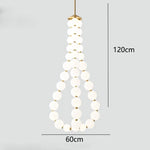 Nordic Home Stair Chandelier Living Dining Pendant Ceiling Indoor Lighting