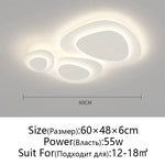 White LED Ceiling Lamp for Modern Living Room Bedroom Kitchen Décor
