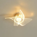 Gold Acrylic LED Ceiling Light - Modern Nordic Style Lighting for Home Decor