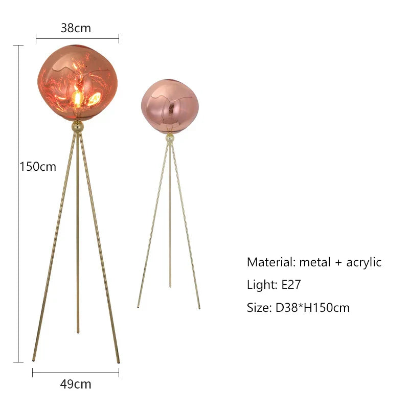 Nordic Style LED Lava Floor Lamp for Living Room Bedroom Decor