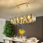 Crystal Chandelier Light: Modern LED Pendant Lamp for Bedroom & Living Room.